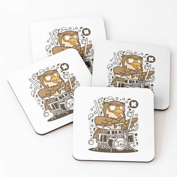 Item preview, Owl Drummer designed and sold by Tia-Ako.