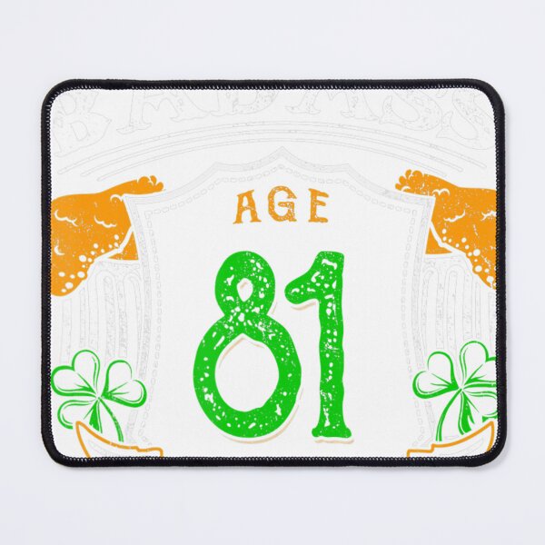 Item preview, 81 Years Old Irish Birthday Gift Ireland Flag Patrick's Day designed and sold by hamzaoxpolit.