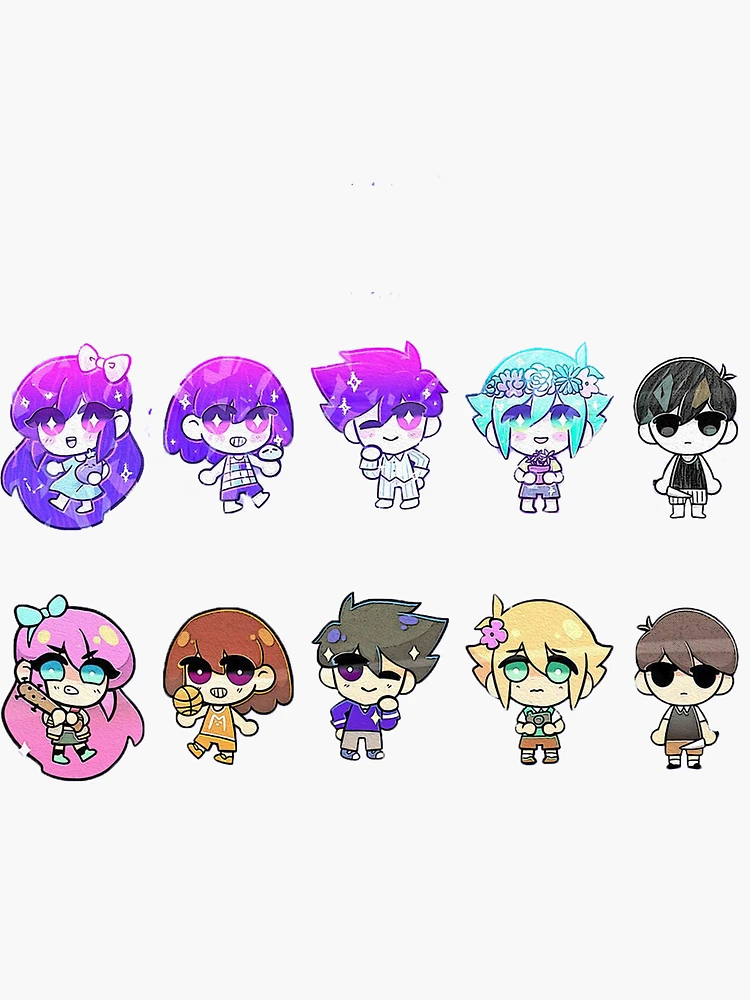 Omori Aubrey sprite Sticker for Sale by TENKOMORI