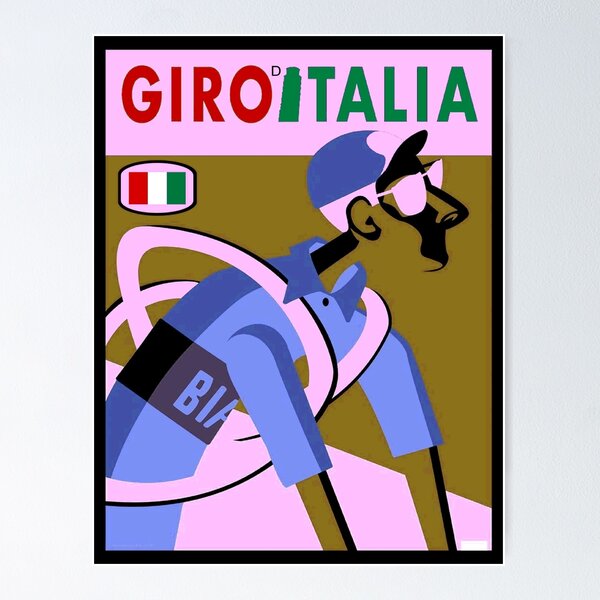 Item preview, GIRO D ITALIA : Abstract Surreal Bicycle Racing Print designed and sold by posterbobs.