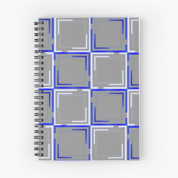 Item preview, Checkered square blue geometric pattern designed and sold by TipTopTapo.