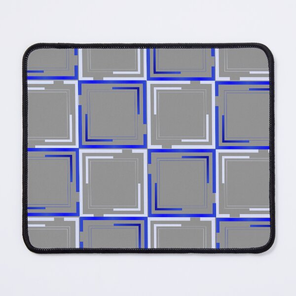 Item preview, Checkered square blue geometric pattern designed and sold by TipTopTapo.
