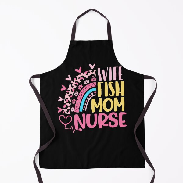 Item preview, Wife Fish Mom Nurse Mothers Day Nurses Day Leopard Rainbow designed and sold by EasyPrintGift.