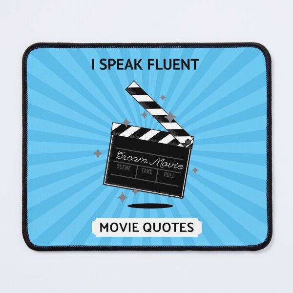 Item preview, I Speak Fluent Movie Quotes - Cinema Love I designed and sold by Lemon Pepper.