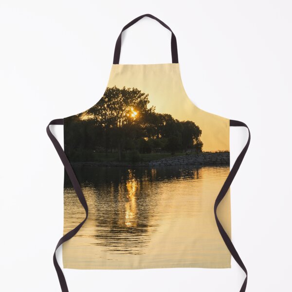 Item preview, Golden Summer Vibe - Behind Trees Sunrise Lake Ontario Toronto designed and sold by Georgia Mizuleva.
