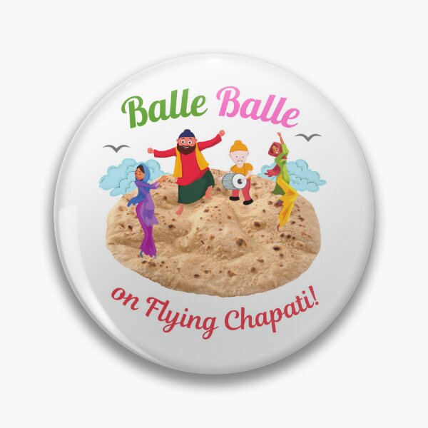 Item preview, Balle Balle on flying CHAPATI! | Sky Bhangra | Funny Desi designed and sold by CosmicStory.