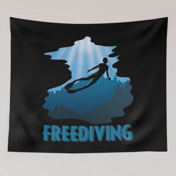 Item preview, Freediving - The Ocean Is Calling designed and sold by TheInkElephant.