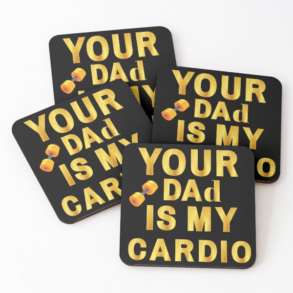 Item preview, Your Dad Is My Cardio, gym and muscle and fitness T-Shirt designed and sold by Dragsma ⭐⭐⭐⭐⭐.