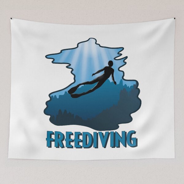 Item preview, Freediving - The Ocean Is Calling designed and sold by TheInkElephant.