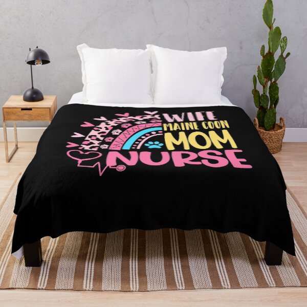 Item preview, Wife Maine Coon Mom Nurse Mothers Day Nurses Day Leopard designed and sold by EasyPrintGift.