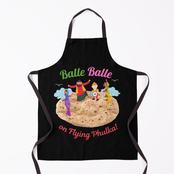 Item preview, Balle Balle on flying PHULKA! (in black) | Sky Bhangra | Funny Desi designed and sold by CosmicStory.
