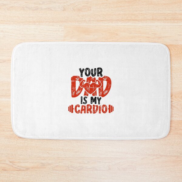 Item preview, Your Dad Is My Cardio - Colorful Fitness Motivation Quotes designed and sold by ZETTIF ⭐⭐⭐⭐⭐.