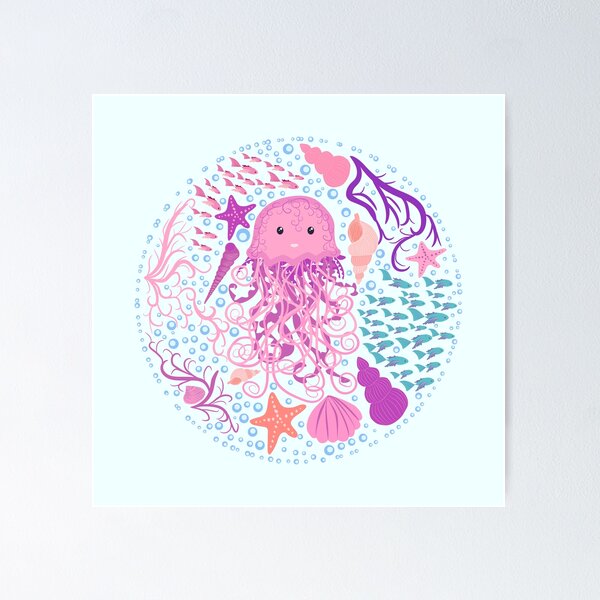 Item preview, Jellyfish in ocean designed and sold by RedTomasB.