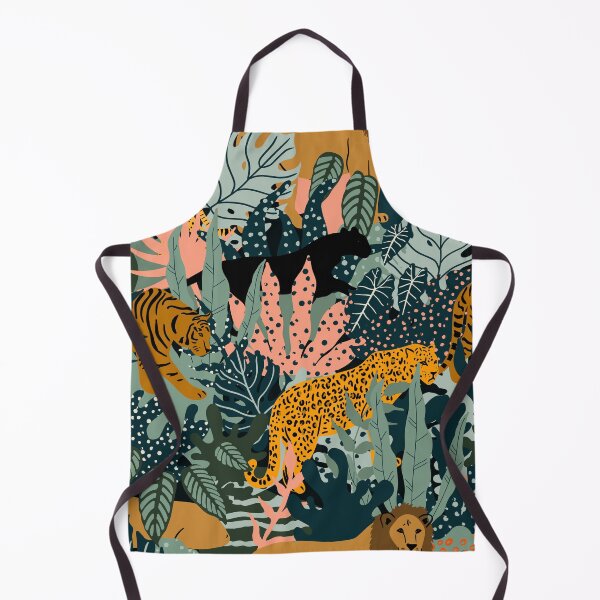 Item preview, Wild Cats Seamless Tropical designed and sold by Ala Muk.