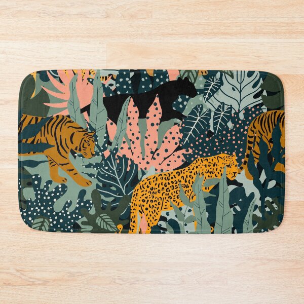 Item preview, Wild Cats Seamless Tropical designed and sold by Ala Muk.