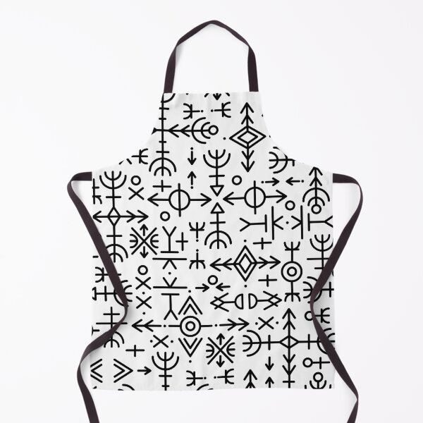 Item preview, Vikings Runes Scandinavian Nordic Futhark Pattern White designed and sold by SoccaTamam.