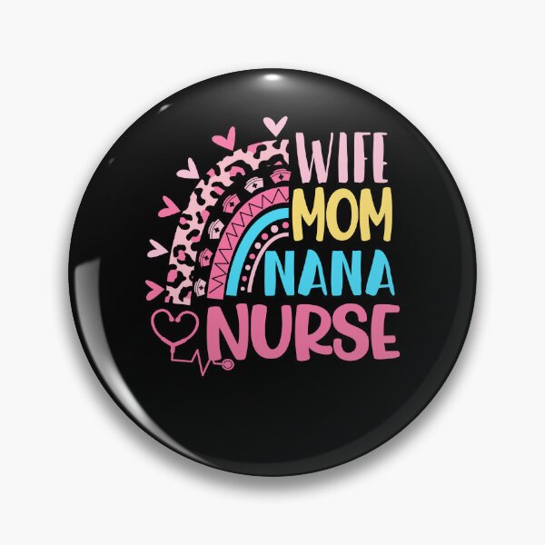 Item preview, Wife Mom Nana Nurse Mothers Day Nurses Day Leopard Rainbow designed and sold by EasyPrintGift.