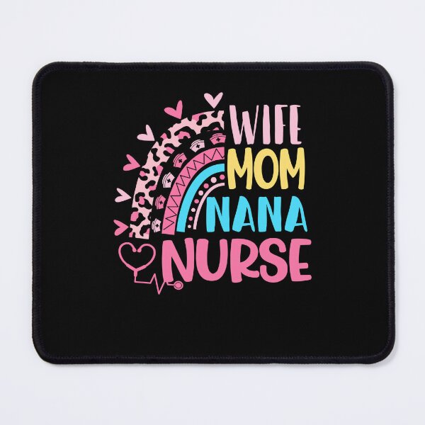 Item preview, Wife Mom Nana Nurse Mothers Day Nurses Day Leopard Rainbow designed and sold by EasyPrintGift.