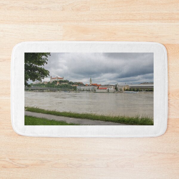 Item preview, A view across the River Danube of Bratislava and Castle, from Bratislavská Promenáda pri Dunaji, Slovakia designed and sold by SnapTPhotograph.