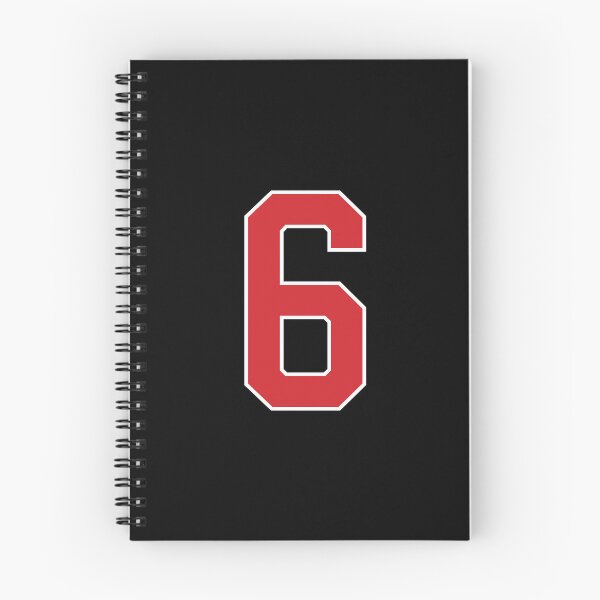 Item preview, Sports Number 6, red black color lucky sport six designed and sold by ArtIsParty.