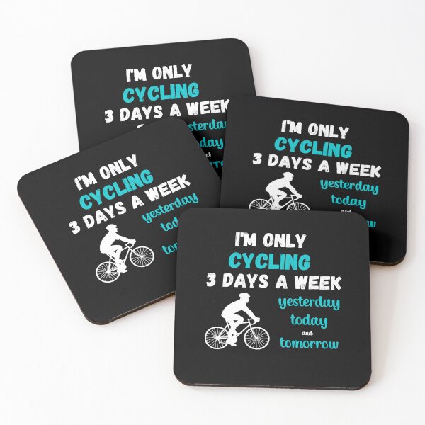 Item preview, I'm only cycling 3 days a week, yesterday today tomorrow- Funny cyclist designed and sold by pixxart.