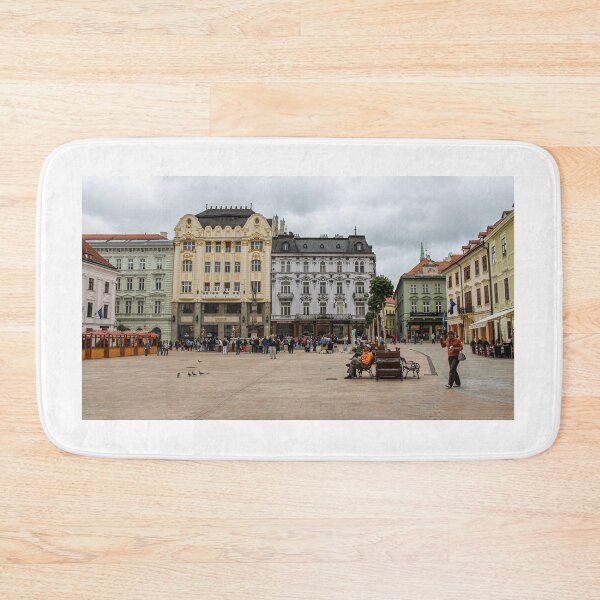 Item preview, The Main Square in Bratislava next to Maximilin's fountain, old town, Slovakia designed and sold by SnapTPhotograph.