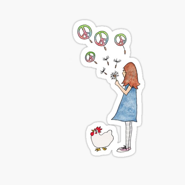 Wishing for Peace Sticker