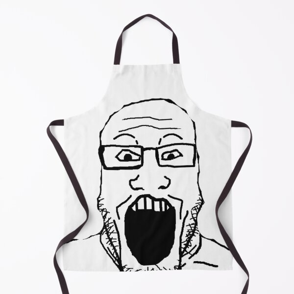 Item preview, front facing soyjak designed and sold by purplepinkdrgn.