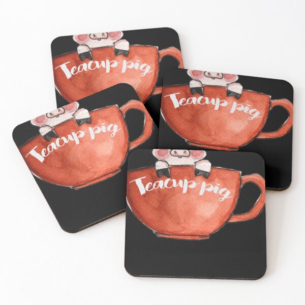 Item preview, Teacup Pig Sticker designed and sold by CedricMbass.