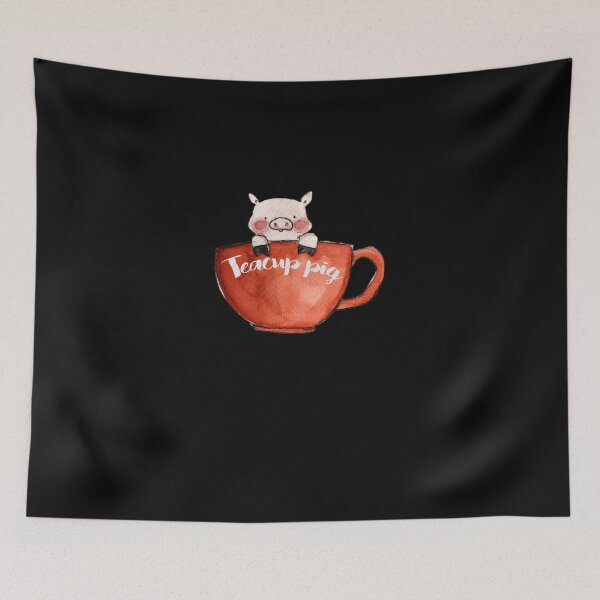 Item preview, Teacup Pig Sticker designed and sold by CedricMbass.