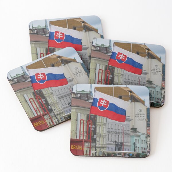 Item preview, The Slovenia flag and Bratislava sign, with a For Rent Sign in the background designed and sold by SnapTPhotograph.