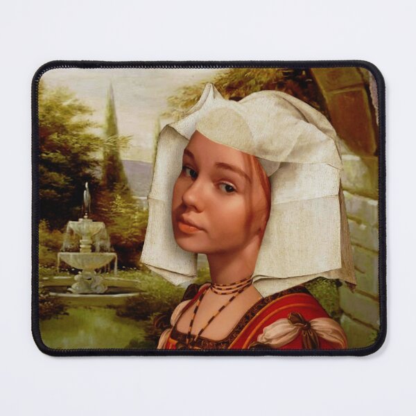 Item preview, Madonna. Girl and flowers. Oil painting on canvas.  designed and sold by Anaconda23.