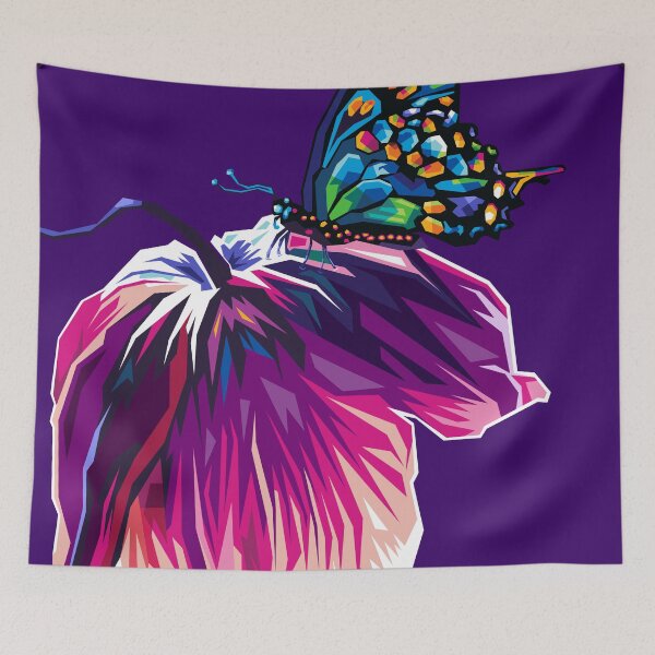 Item preview, Butterfly and Flower Pop Art designed and sold by dicohendry.
