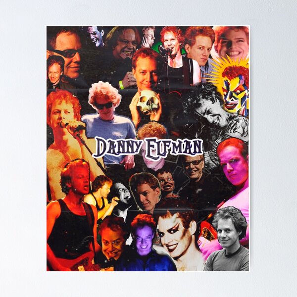 Item preview, Danny Elfman Head Collage designed and sold by Llamenba.
