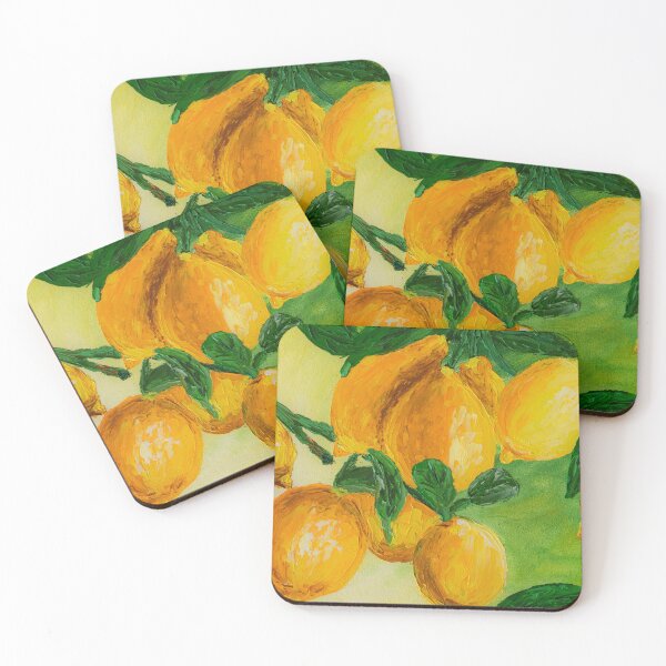 Item preview, Ripe lemons on a branch designed and sold by ArinasFineArt.