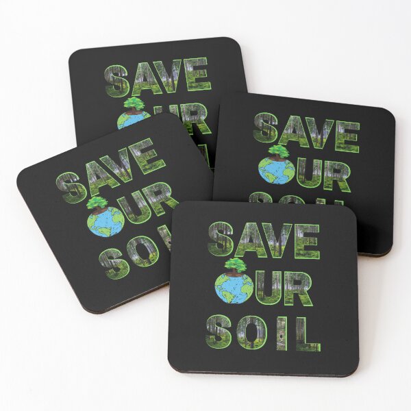 Item preview, SOS Save Our Soil Earth Awareness designed and sold by WanderTravels.