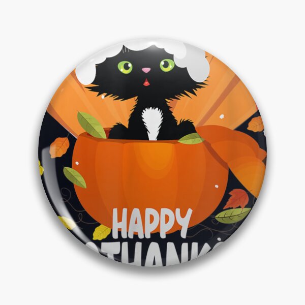 Item preview, Happy Hallothanksmas Thanksgiving Halloween Cute Kitten Cat designed and sold by DeannaMarks.