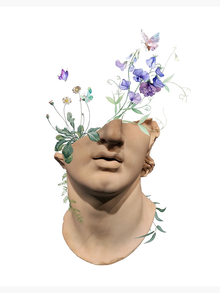 "Botanical Fragmentary colossal head of a youth" Poster for Sale by