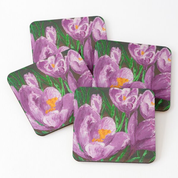 Item preview, Purple crocuses designed and sold by ArinasFineArt.