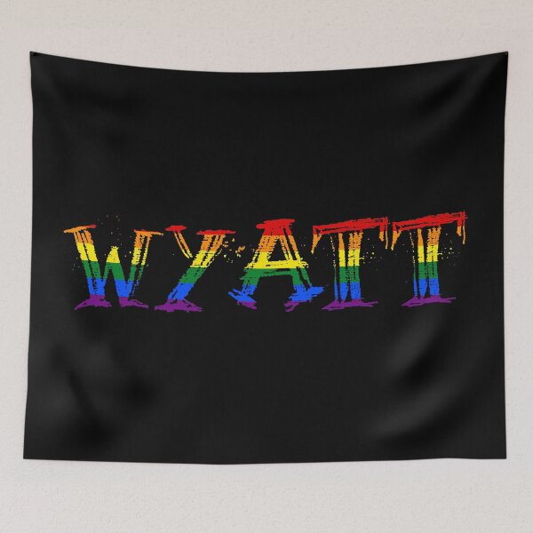 Item preview, Men rainbow name gay Wyatt  designed and sold by LoveIsColorful.