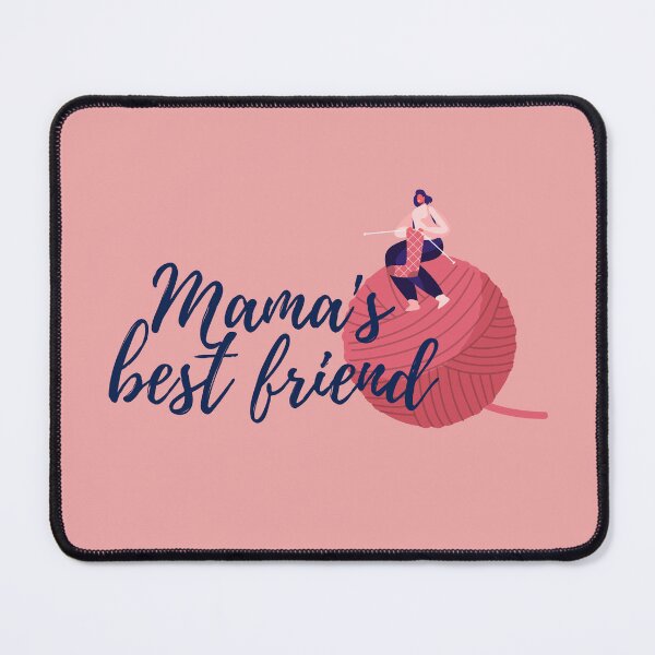 Item preview, Mama's Best Friend Funny Crochet Design Mom Gift designed and sold by YURISPACE.