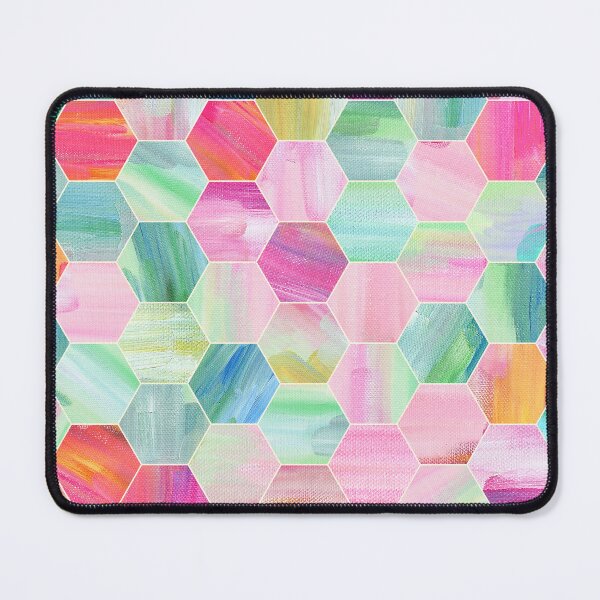 Item preview, Pretty Pastel Hexagon Pattern in Oil Paint designed and sold by micklyn.