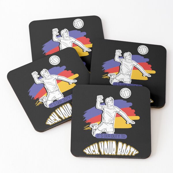 Item preview, It S Our Duty To Kick Your Booty Beach Volleyball Player Sticker designed and sold by samirdari7.