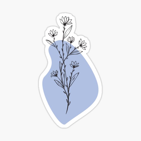 "little white flowers" Sticker by hafke Redbubble