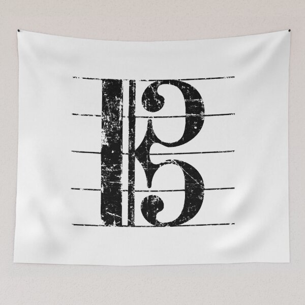 Item preview, Alto Clef Viola Key (Vintage Black) designed and sold by NikkiLopez.