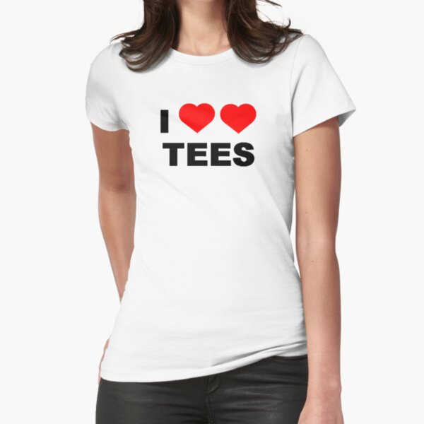I Heart Heart Tees Tee Fitted T-Shirt