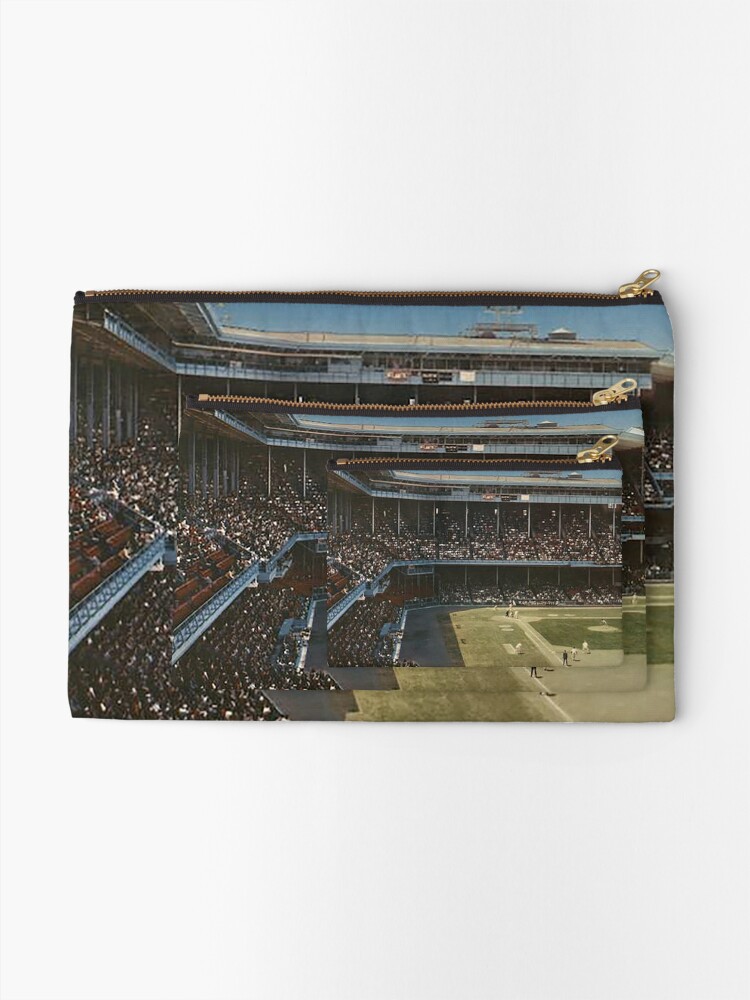 connie mack stadium,shibe park,philadelphia baseball stadium,old ballparks,old  stadiums,lost ballparks,home plate view,outfield,bleachers,north philly  Zipper Pouch for Sale by Nostrathomas66