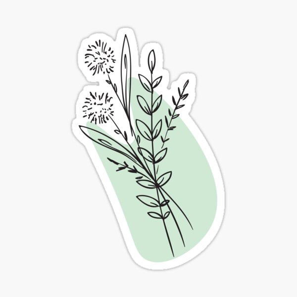 "little white flowers" Sticker for Sale by hafke Redbubble