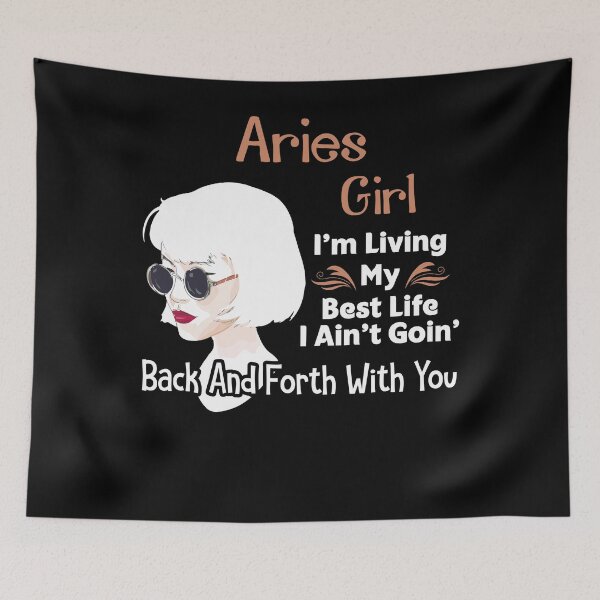 Item preview, Aries Girl I'm Living My Best Life designed and sold by hoangtrongkhiem.