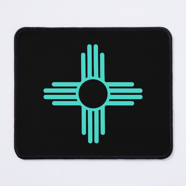 Item preview, New Mexico Zia Sun in Turquoise Blue designed and sold by NikkiLopez.